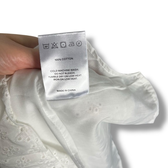 Peppermayo Sweetness Mini Dress - White Size 4 Cotton Eyelet Romantic Corset NWT - Picture 10 of 13